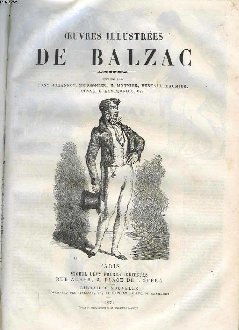 Oeuvres illustre de Balzac. Volume 4, comprenant 2 Tomes.