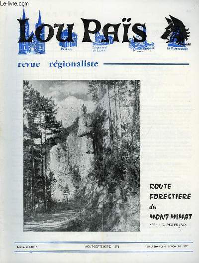 Lou Pas, n212 : Route forestire du Mont Mimat