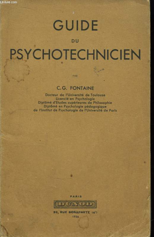 Guide du Psychotechnicien