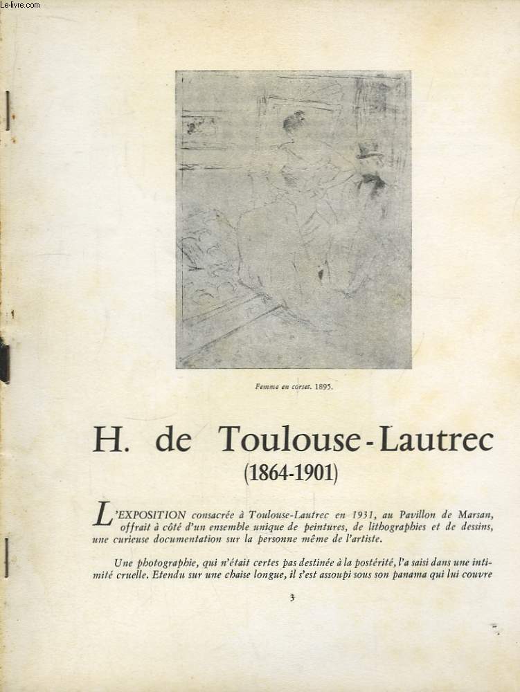 H. de Toulouse-Lautrec (1864 - 1901)
