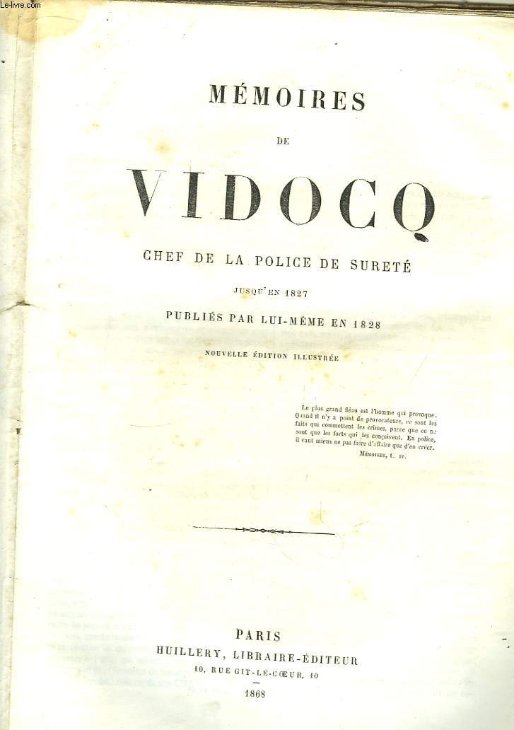 Mmoires de Vidocq, chef de la Police de Suret jusqu' 1827