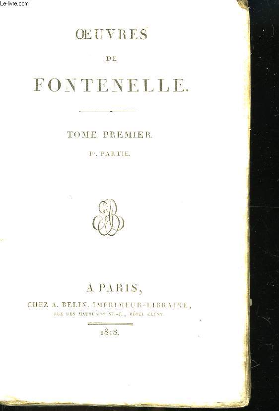 Oeuvres de Fontenelle. En 3 TOMES