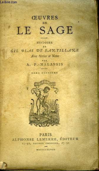 Oeuvres de Le Sage. Histoire de Gil Blas de Santillane. TOME 2nd