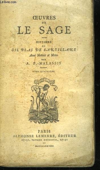 Oeuvres de Le Sage. Histoire de Gil Blas de Santillane. TOME 4
