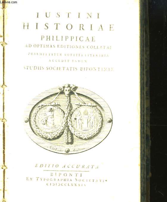 Iustini Historiae Philippicae, ad optimas editiones collatae