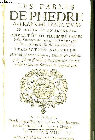 Les Fables de Phdre, affranchi d'Auguste.