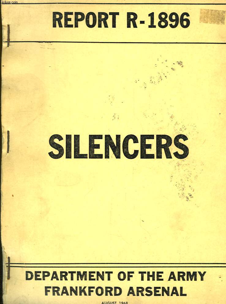 Silencers, Report R-1896