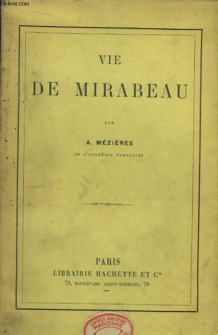 Vie de Mirabeau.