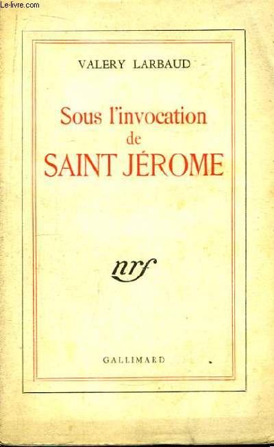 Sous l'invocation de Saint Jrome