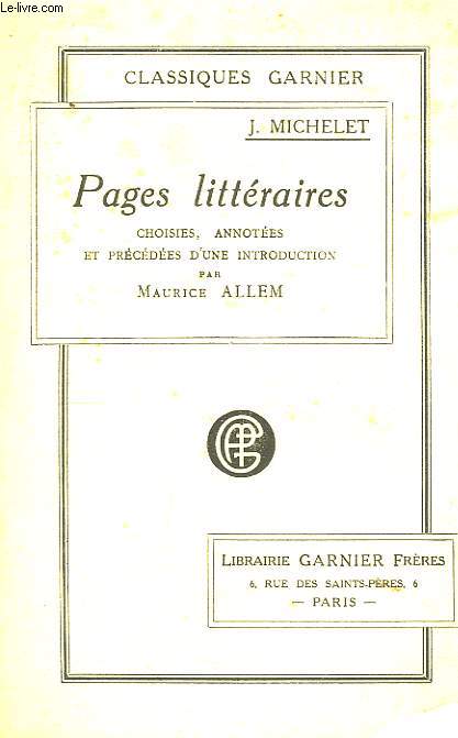 Pages Littraires