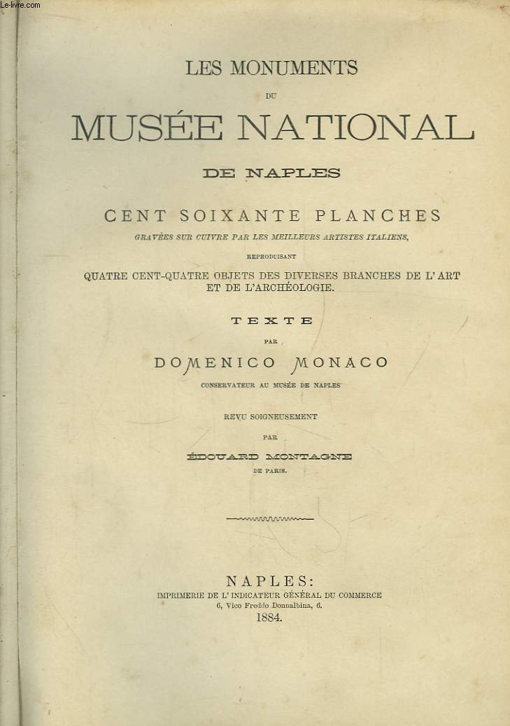 Les Monuments du Muse National de Naples.