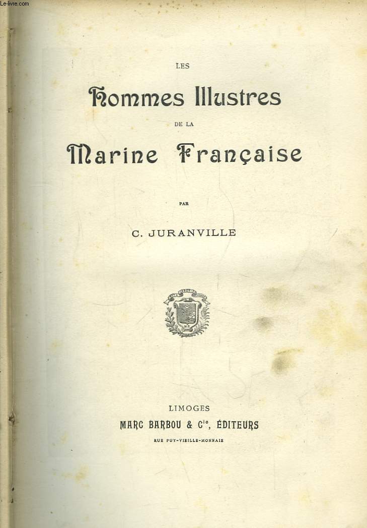 Les hommes illustres de la Marine Franaise.