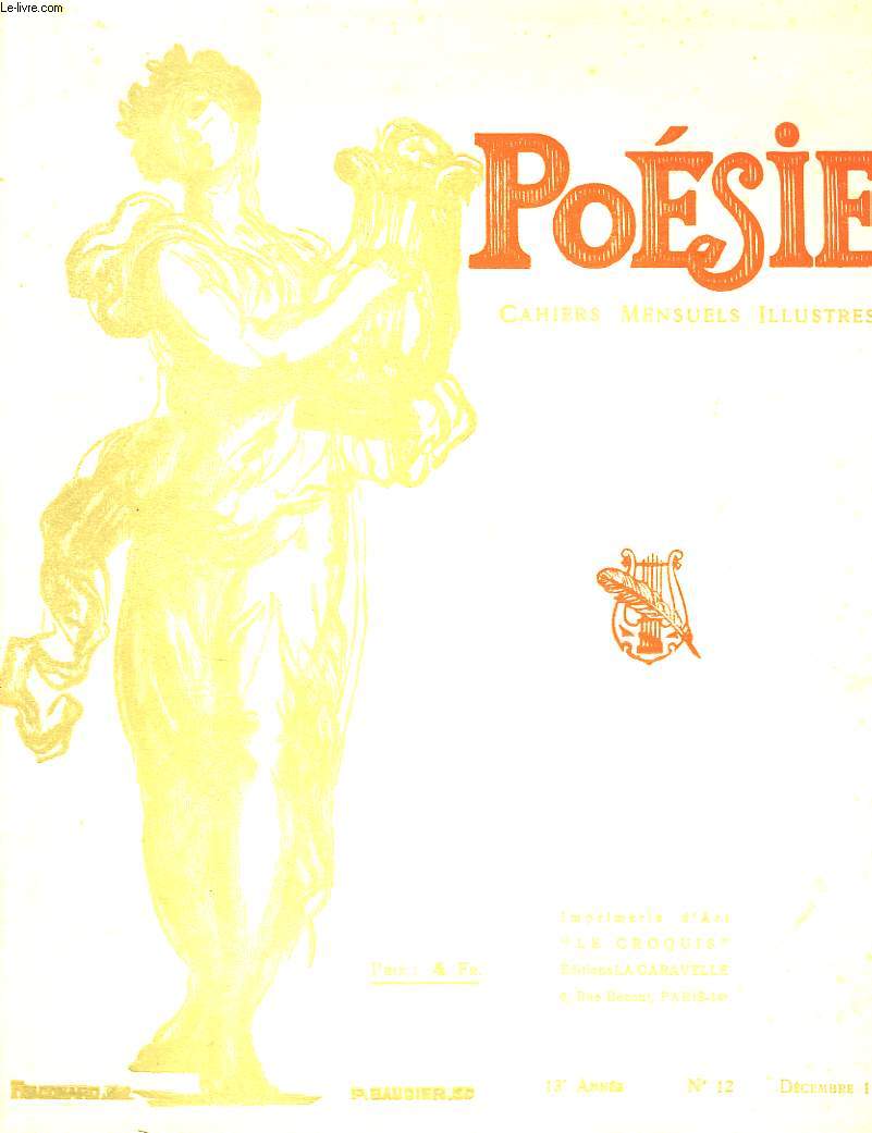 Posie. Cahiers mensuels illustrs. N12 - 13me anne