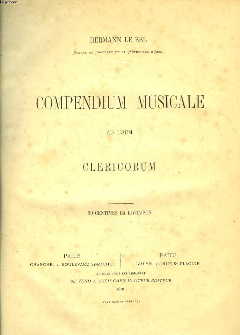 Compendium Musicale ad usum Clericorum