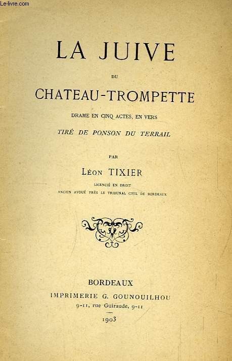 La Juive du Chteau-Trompette.