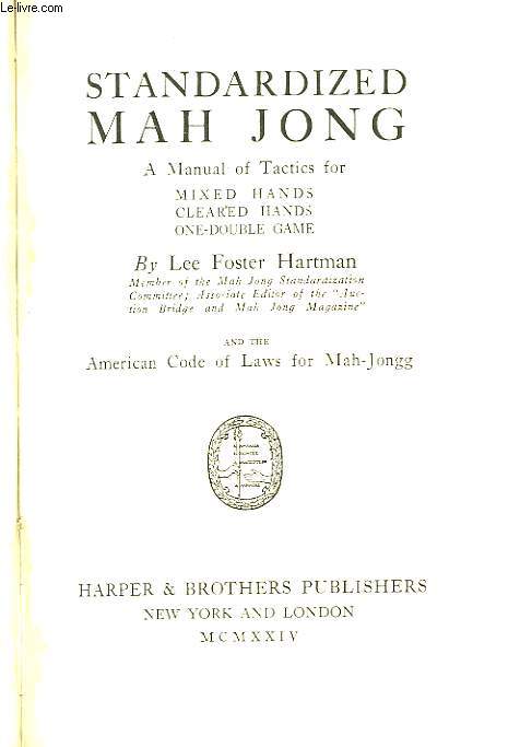Standardized Mah Jong.