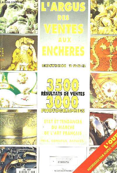 L'Argus des Ventes aux Enchres. Edition 1993