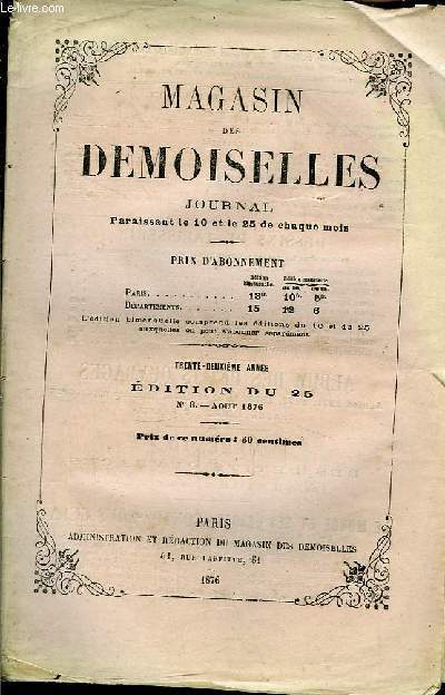 Magasin des Demoiselles. N8 - 32me anne : Le Thtre de Bayreuth - Les travaux du Champs-de-Mars ...