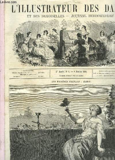 L'Illustrateur des Dames. Journal des Soires de Famille. 1er trimestre. Du n21, du 6 janvier 1861 au N26 du 30 juin 1861
