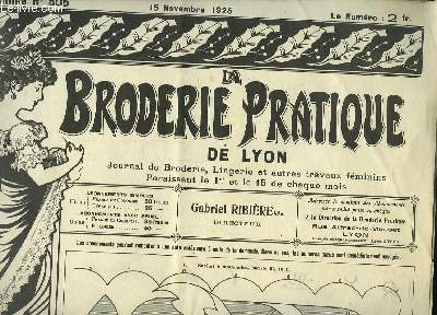 La Broderie Pratique de Lyon, N505 - 23me anne : Sachets  mouchoirs,