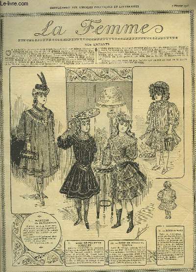 La Femme. Supplment aux Annales Politiques et Littraires, du 5 fvrier 1905 : Nos Enfants, Voile de Mariage.