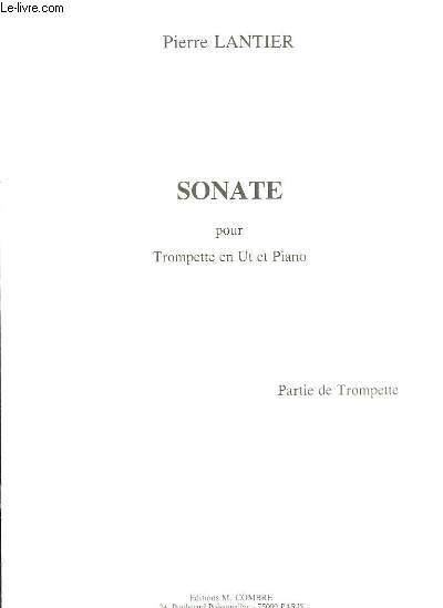 Sonate pour Trompette en Ut et Piano. Partie Trompette.