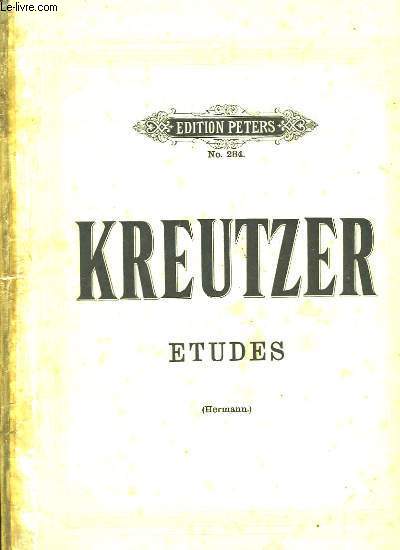 42 Etudes ou Caprices pour Violon, par R. Kreutzer. Etudes N284