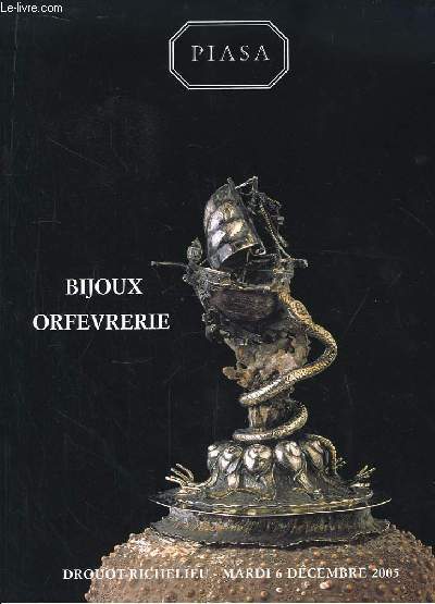 Catalogue de la Vente aux Enchres du 6 dcembre 2005,  Drouot-Richelieu. Bijoux, Orfvrerie.