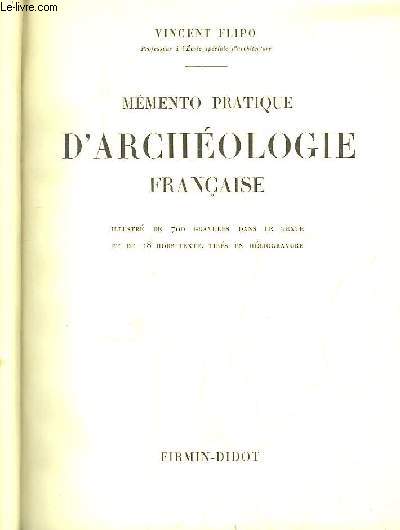 Mmento Pratique d'Archologie Franaise.