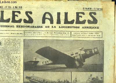 Les Ailes N725 - 15me anne. Journal Hebdomadaire de la Locomotion Arienne. L'avion d'Acrobatie Caudron 