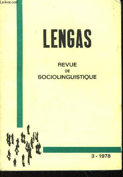Lengas N3 - 1978. Revue de Sociolinguistique : 