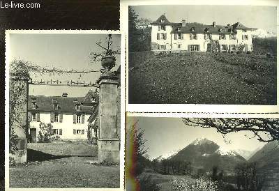 Lot de 10 photographies originales de Prechac prs Argels Gezost. Domaine appartenant aux Consorts Castillon du Perron.