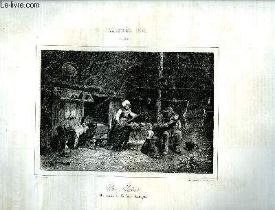 Le Charivari N142 - 9me anne. Salon de 1840 - Une Sabotterie, au centre de la Basse-Bretagne, par C. Fortin.