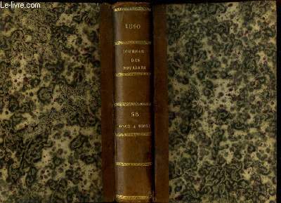 Journal des Notaires et des Avocats. TOMES 58 et 59 - Anne 1840 : Art. 10562  10851