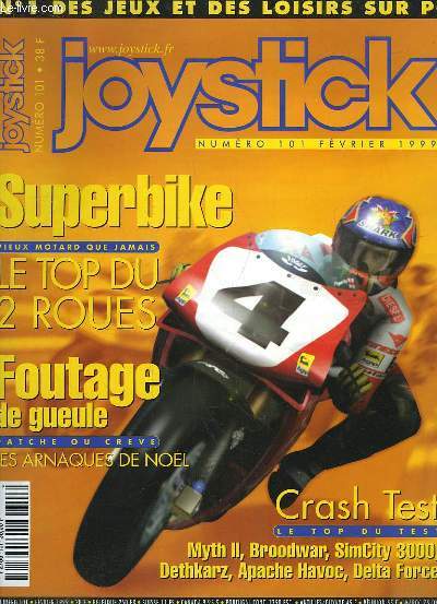 Joystick N101 : Superbike, le top du 2 roues - Foutage de gueule, Patche ou Crve - Crash Test ... Accompagn d'un CD-ROM