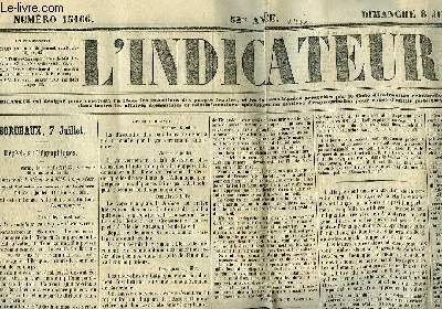 L'Indicateur N15166 - 52me anne, du dimanche 8 juillet 1855 : Attaque d'une embarcation de la corvette anglaise 
