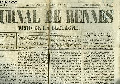 Journal de Rennes - Echo de la Bretagne N100 - 14me anne