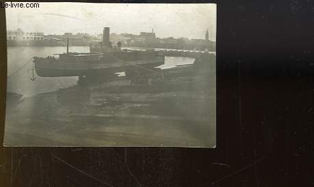 1 Photographie originale en noir et blanc, d'un bateau Vapeur  Hlices sur Votes ( Provenant des Archives d'un Armateur de Pche  la Morue de Bgles (Gironde - 33)).