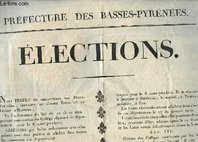 Affiche d'Elections.