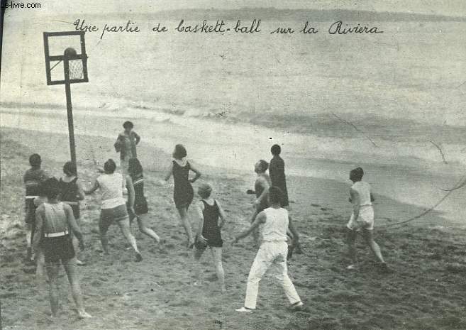 Photographie d'une partie de baskett-ball sur la Riviera. Cannes.