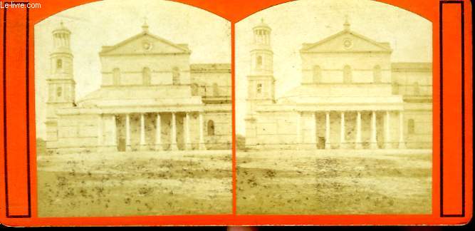1 planche compose de 2 photographies (identiques) anciennes albumines, de San Paolo