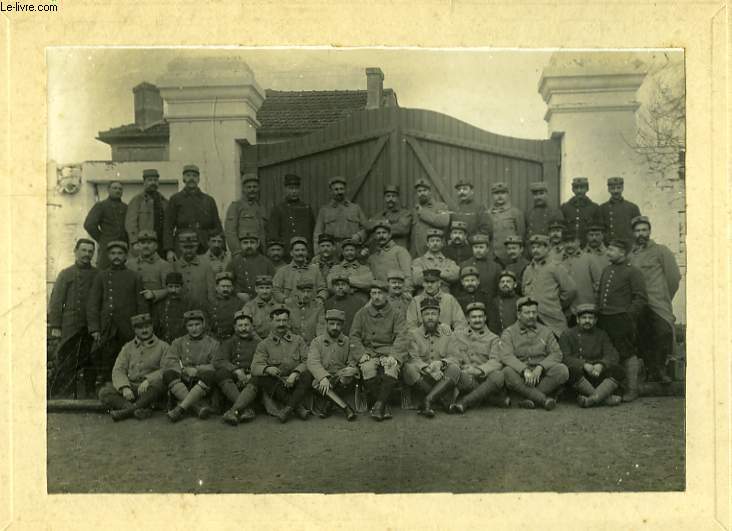 Une photographie originale, d'un Rgiment Militaire  Jarnac, le 20 fvrier 1914
