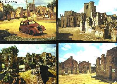 Pochette de 10 cartes postales d'Oradour-sur-Glane, Cit Martyre.