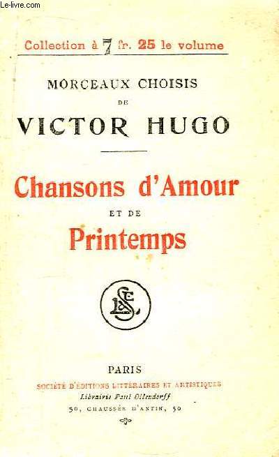 Chansons d'Amour et de Printemps.