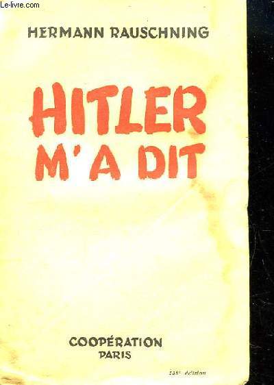 Hitler m'a dit.