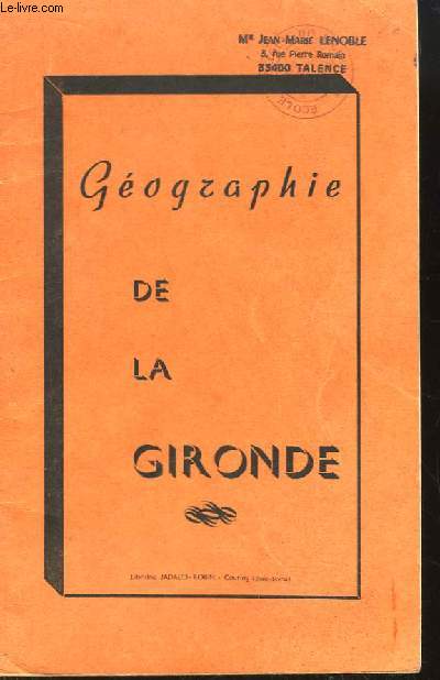 Gographie de la Gironde.