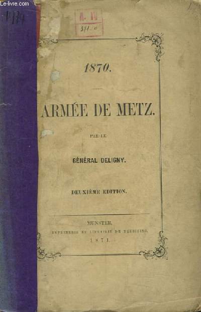 1870 - Arme de Metz.