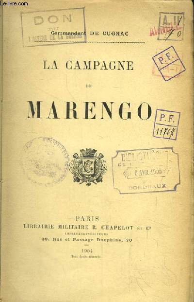 La Campagne de Marengo.