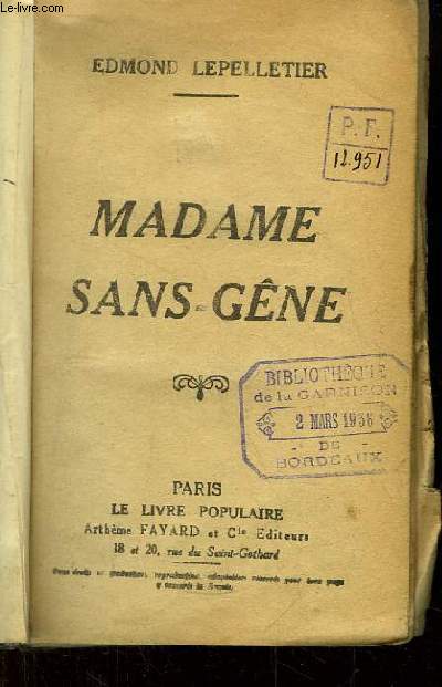 Madame Sans-Gne.