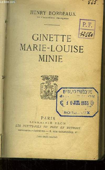 Ginette, Marie-Louise, Minie.